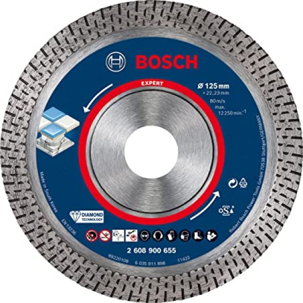 Диамантен диск Bosch EXPERT HardCeramic 125 x 22,23 x 1,4 x 10 mm